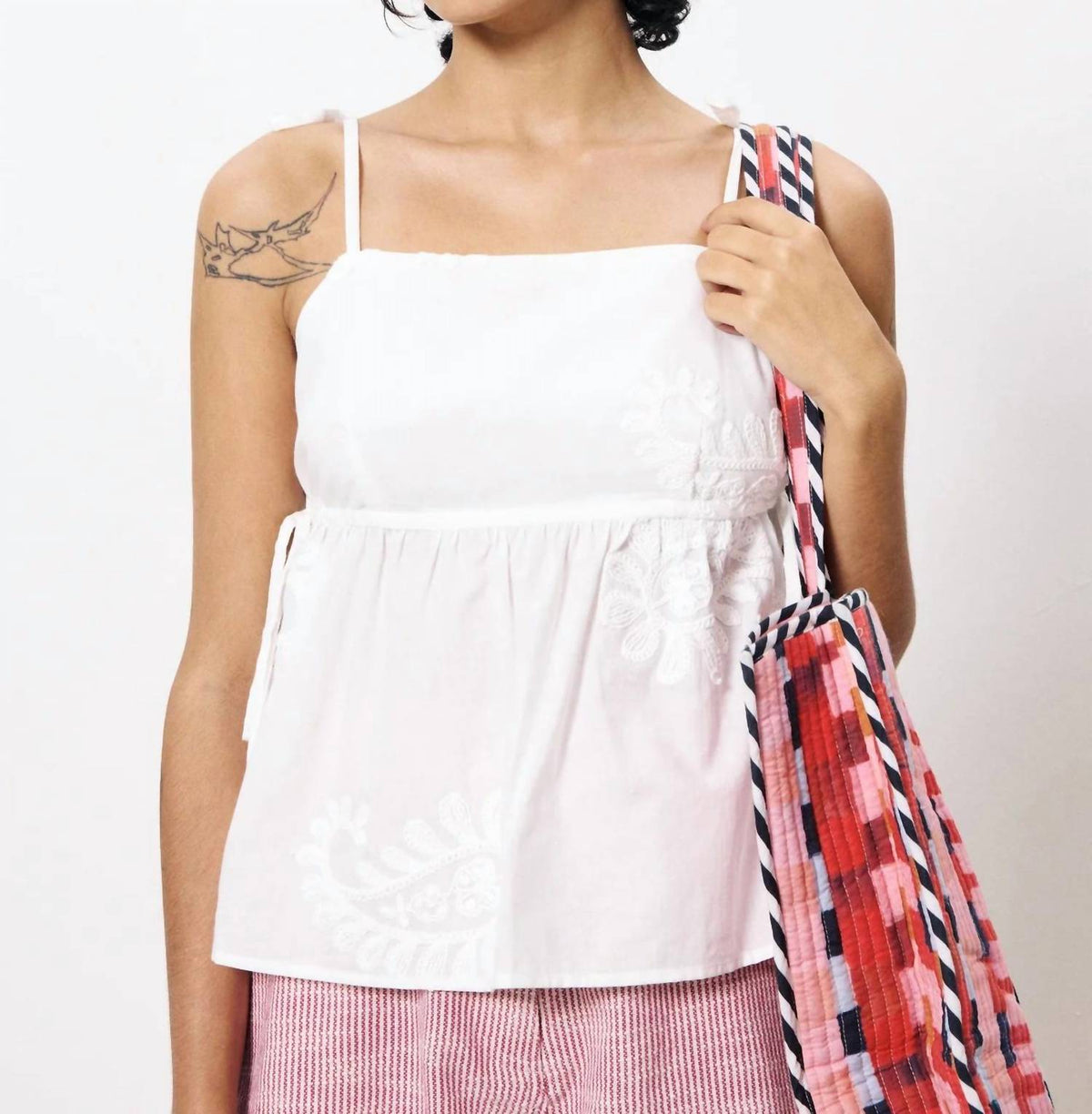 Frnch - Annais Textured Spaghetti Strap Top