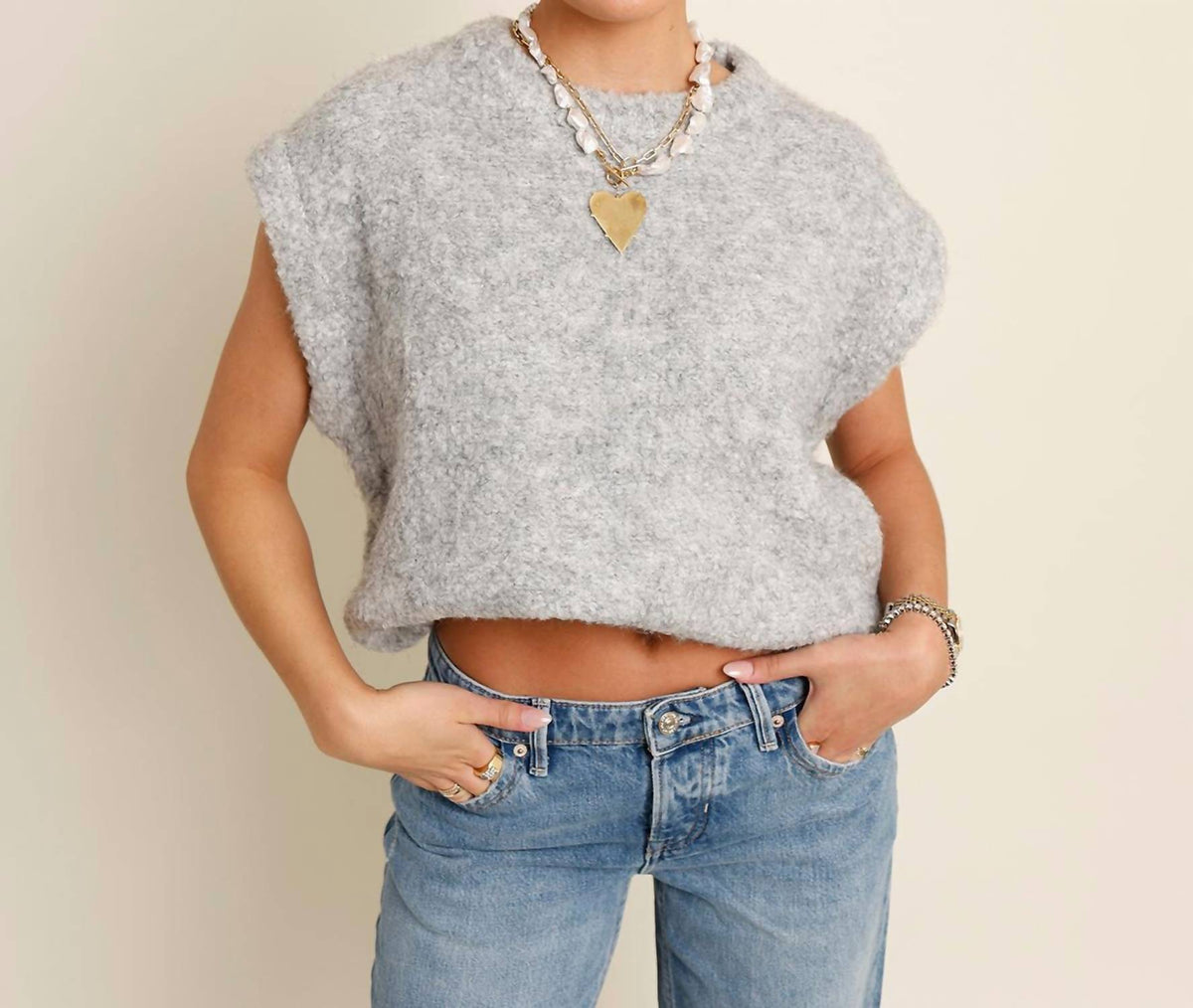 Frnch - Jasmin Sleeveless Sweater Top