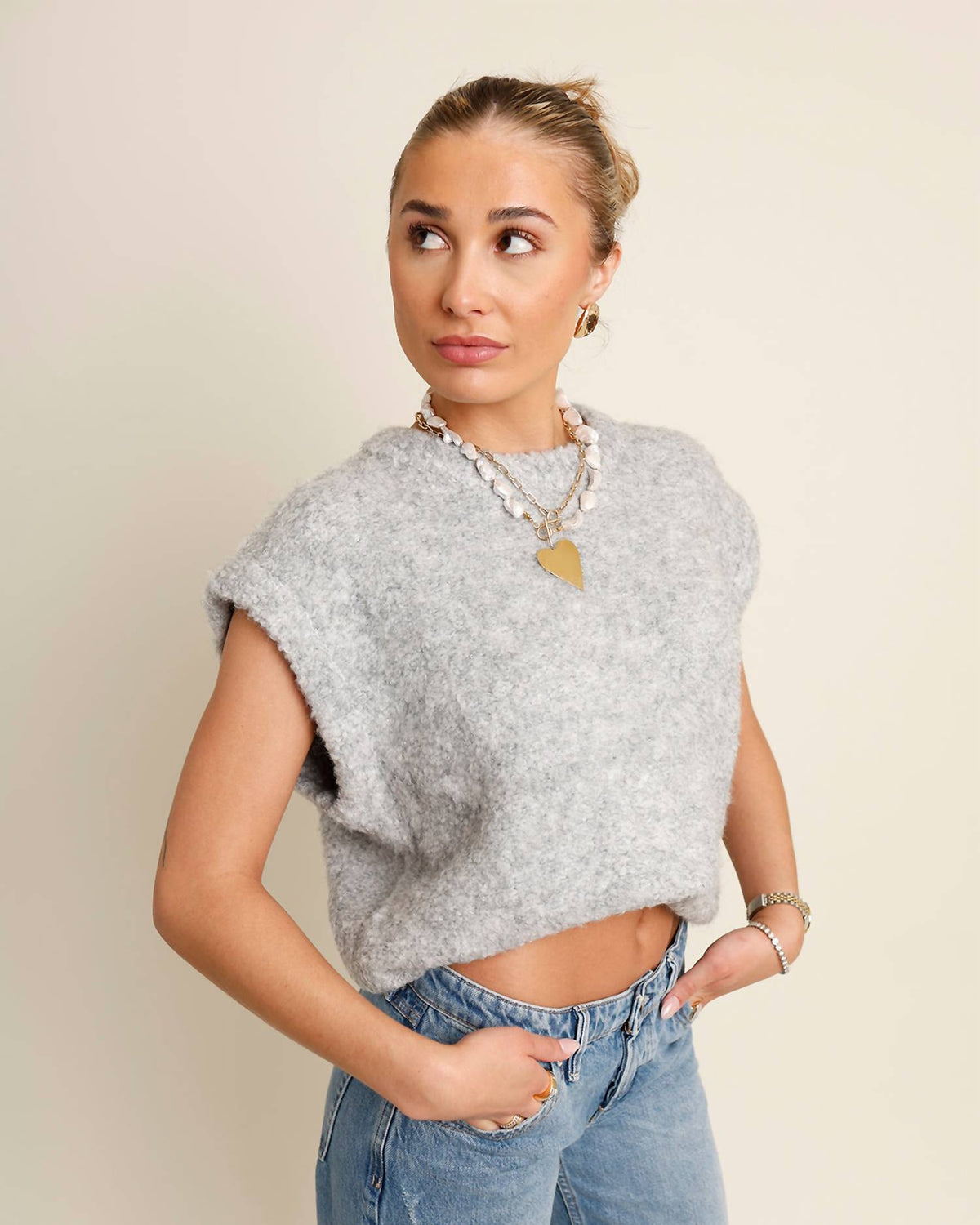 Frnch - Jasmin Sleeveless Sweater Top