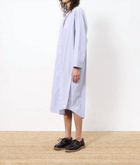 Frnch - Laina Stripe Midi Dress - button - down - shirts - clothing - cotton