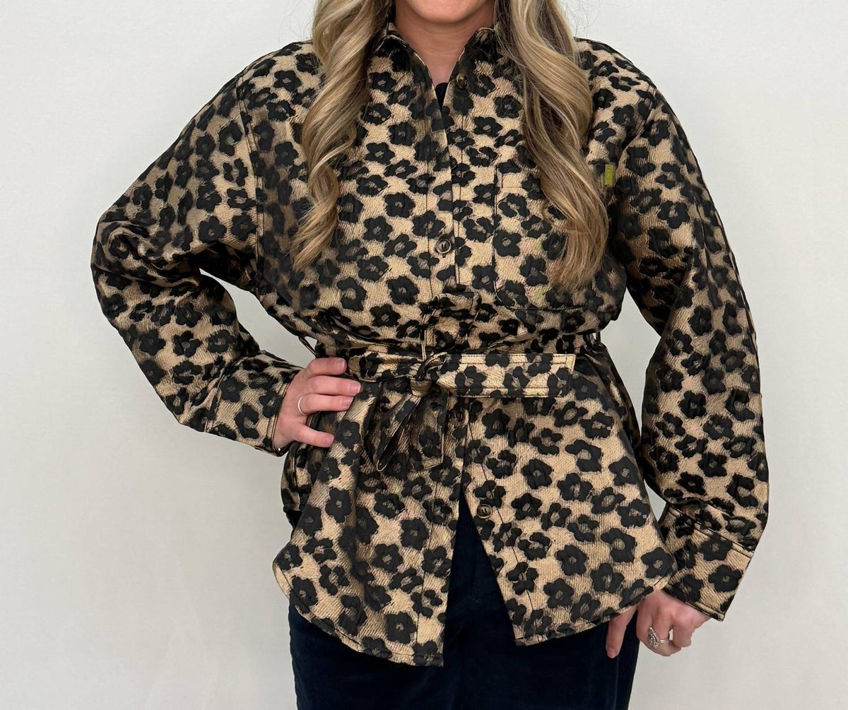 Frnch - Leopard Long Sleeve Overshirt
