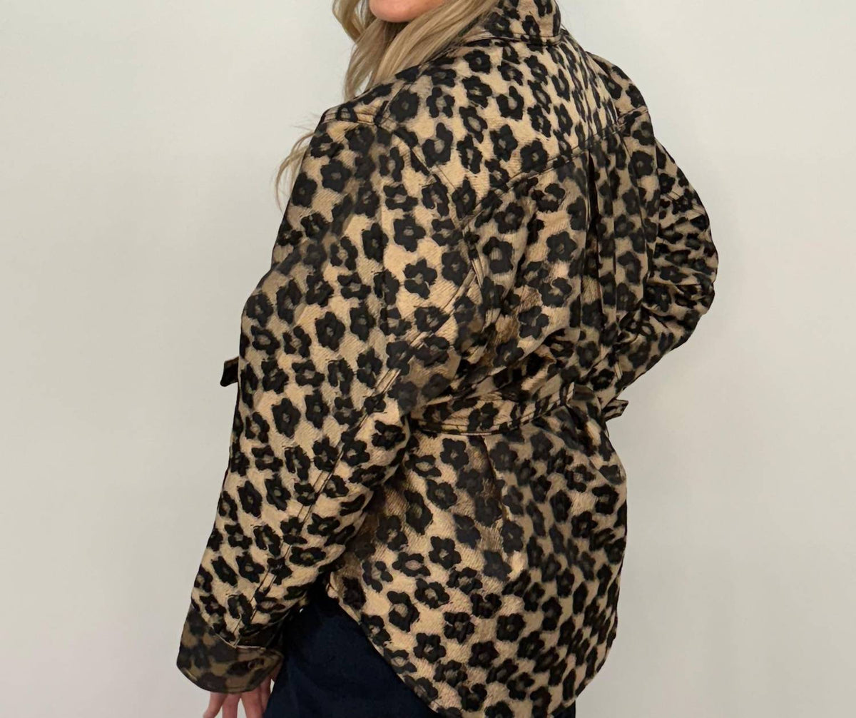 Frnch - Leopard Long Sleeve Overshirt