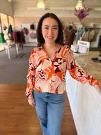 Frnch - Marley Retro Print Blouse