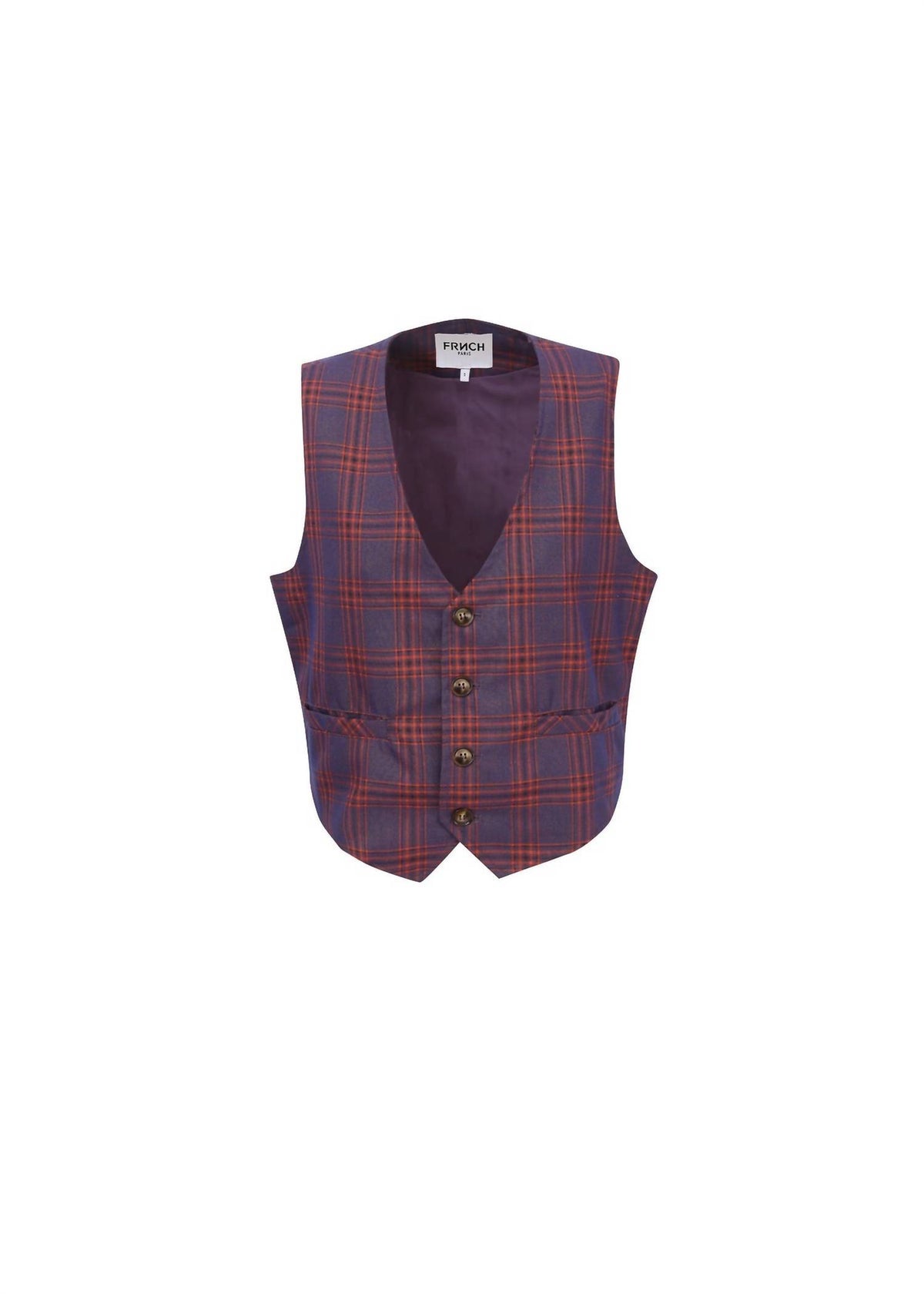 Frnch - PRINT ALIX BUTTON-FRONT VEST
