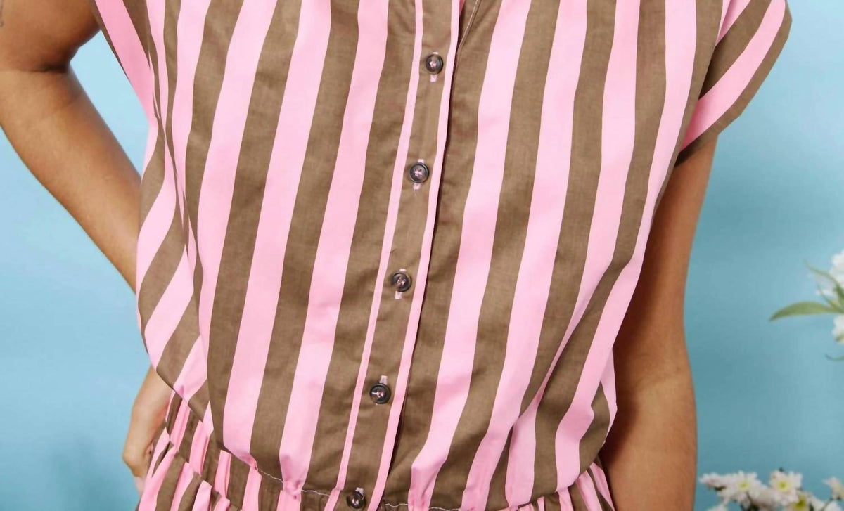 Frnch - Stripe Skirt Set