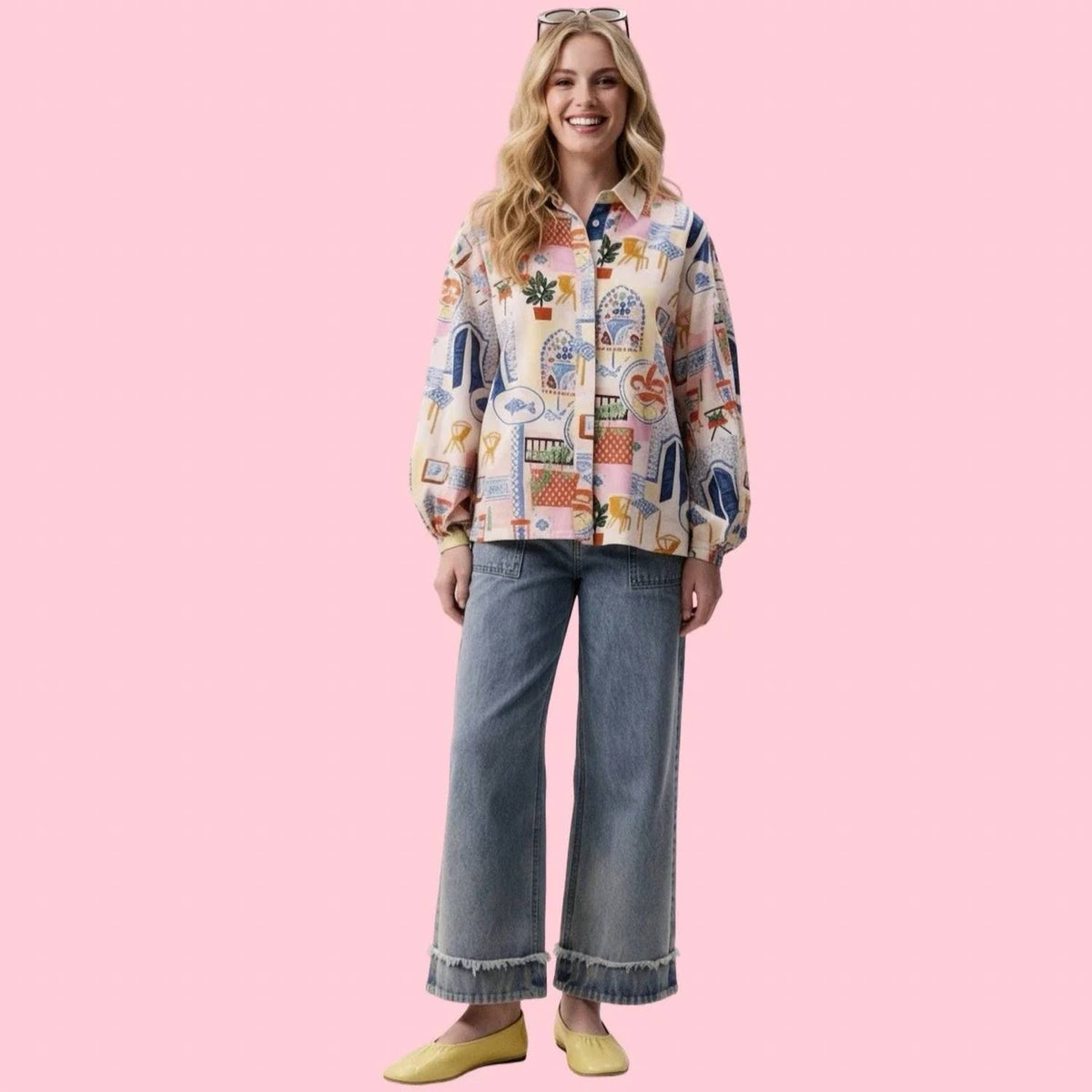 Frnch - The Water's Edge Topaze Button Down Shirt