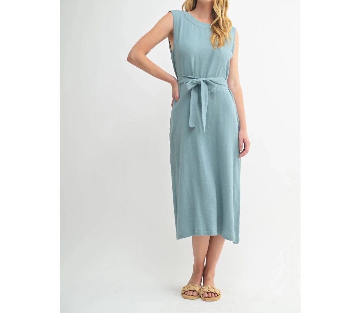 Fun 2 Fun - Gauze Midi Dress