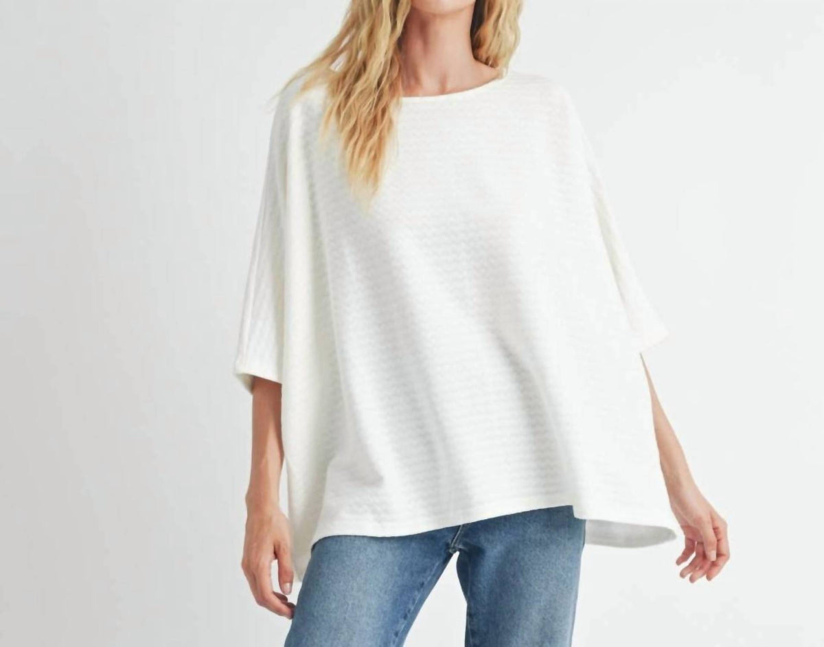 Fun 2 Fun - Oversized Knit Sweater Top