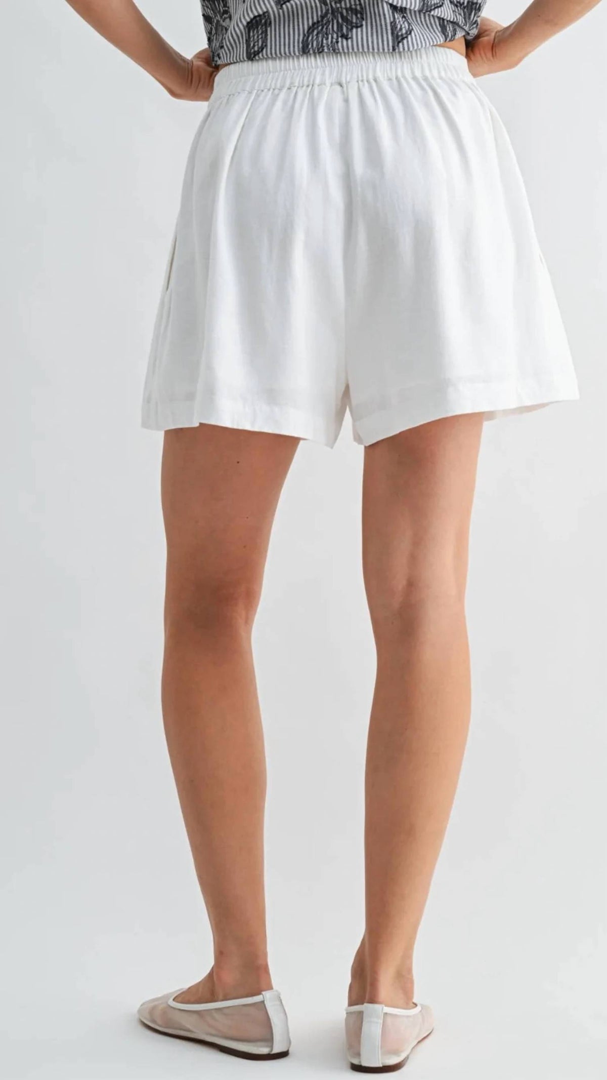 Fun 2 Fun - Pintuck Pleated Shorts