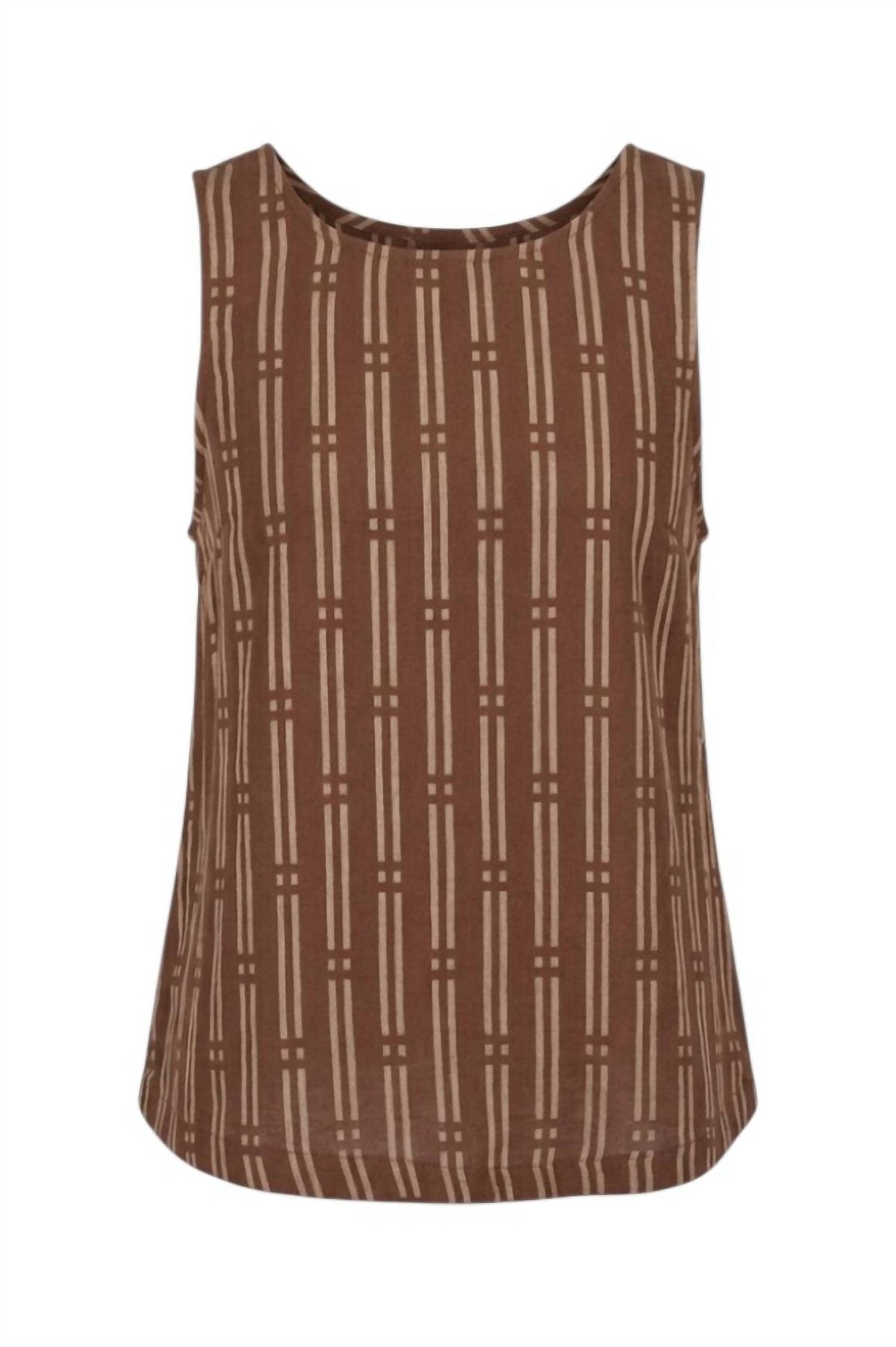 Fun 2 Fun - Printed Tank Top With Back Details