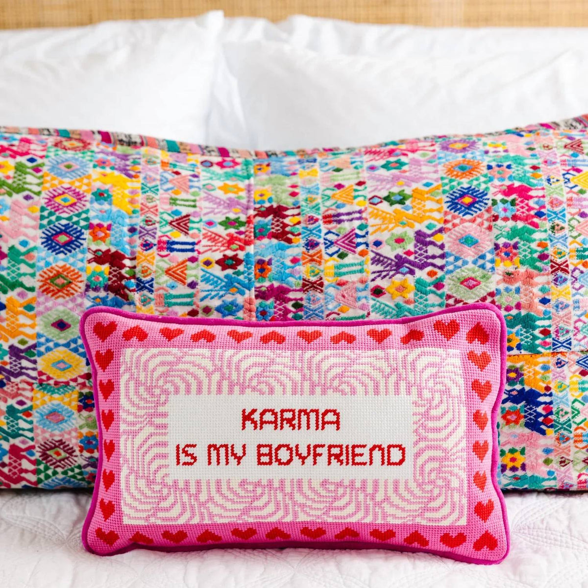 Furbish Studio - Karma Needlepoint Pillow