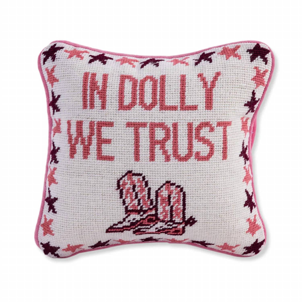 Furbish Studio - Trust Dolly Needlepoint Pillow