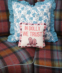 Furbish Studio - Trust Dolly Needlepoint Pillow