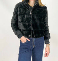Furious Fur - Casey Faux Fur Bomber Jacket
