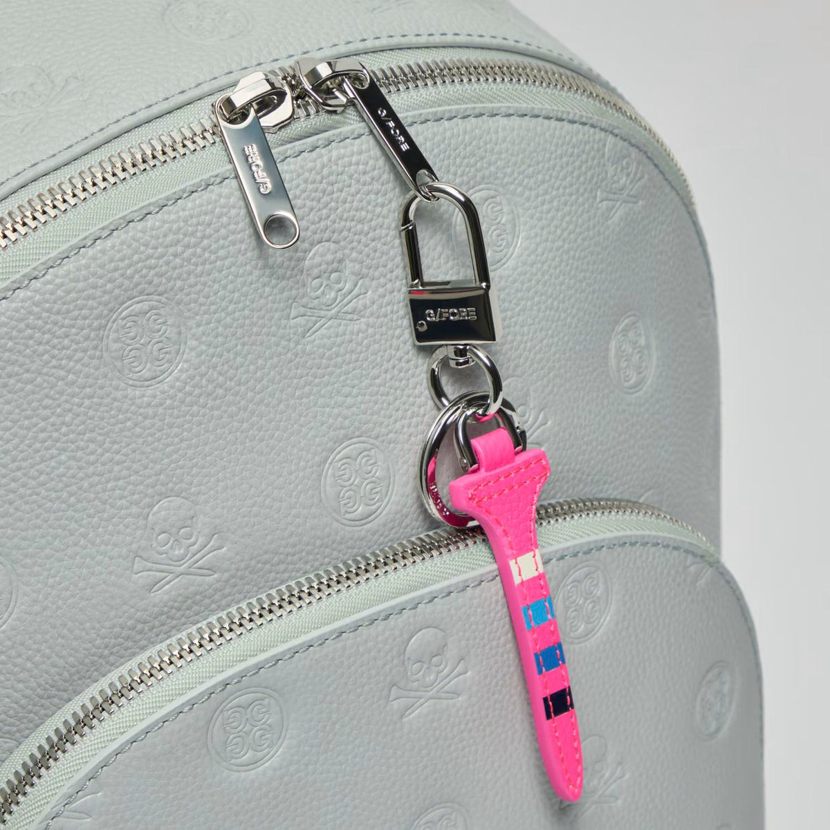 G/Fore - Women's Embossed Skull & Tees Leather Backpack