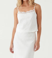Gab & Kate - Everly Lace Trim Top