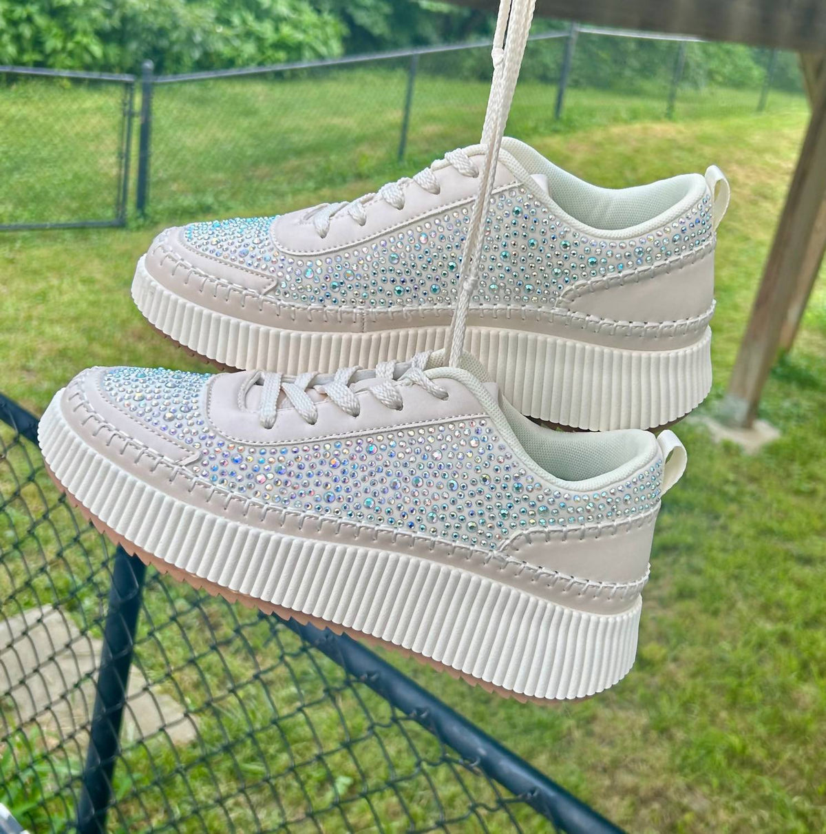 Gabby - Women's Everyday Rhinestone Sneakers