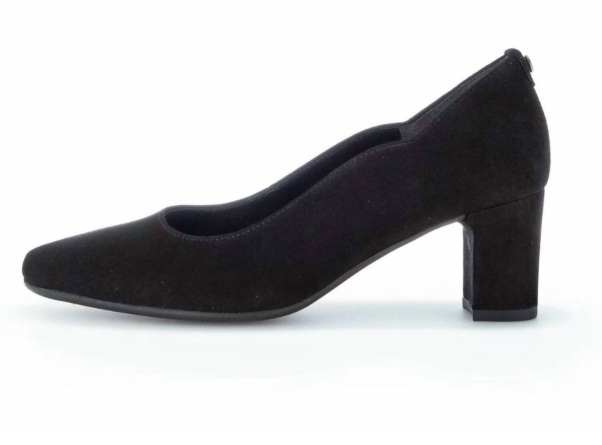 Gabor - Women's Scalloped Suede Heel
