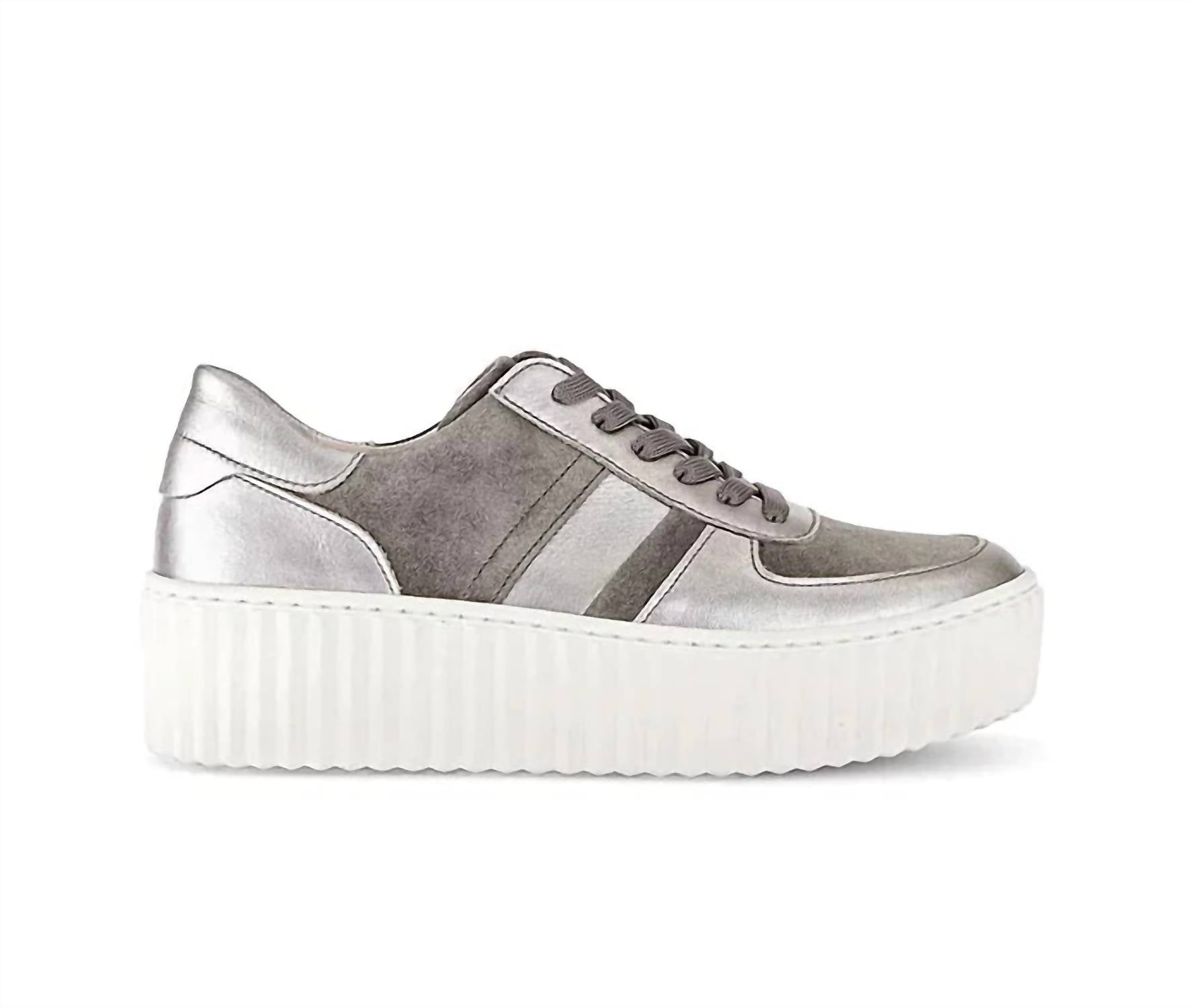 Gabor - Women's Leather Shoes - grey - shoes - sneakers