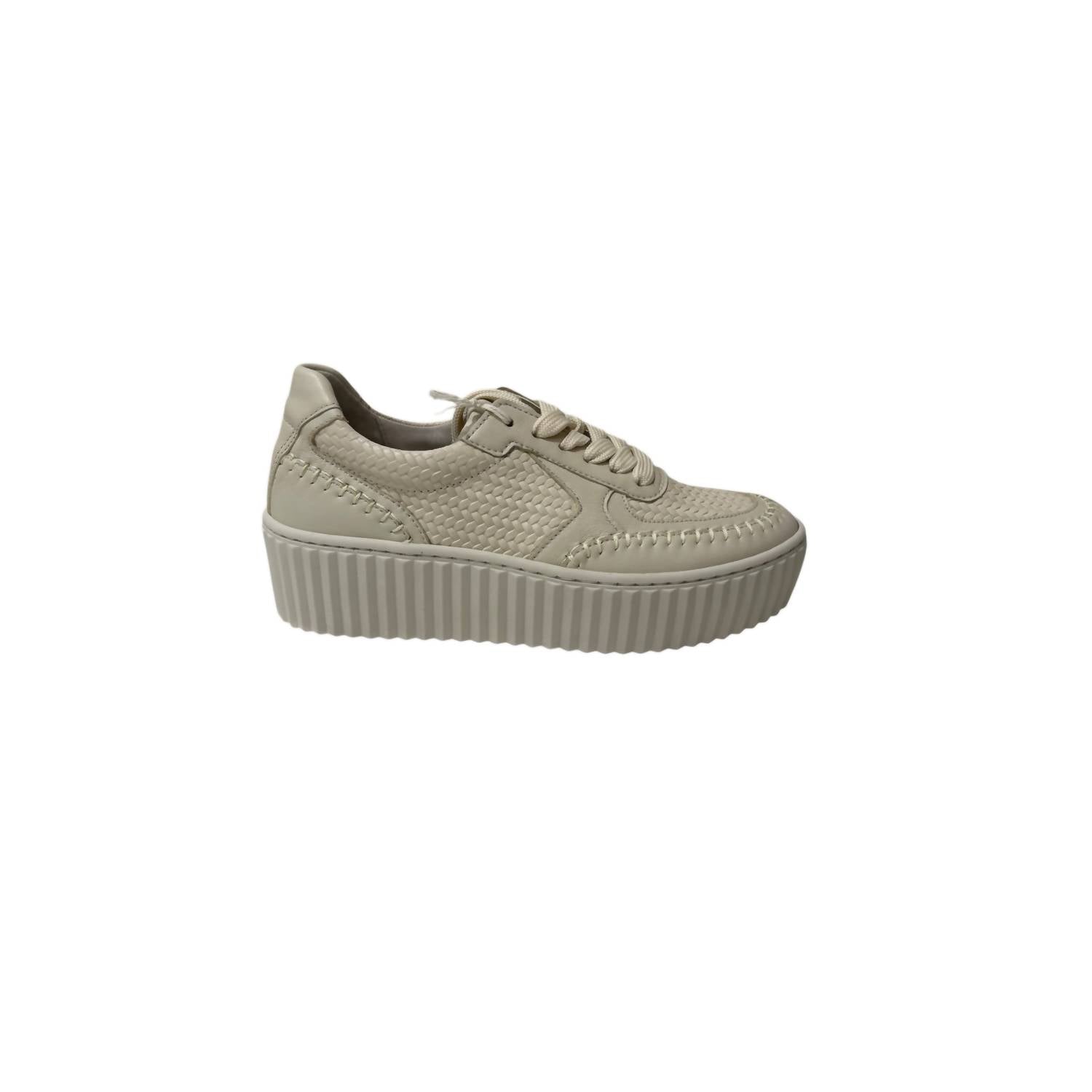 Gabor - Women's Nappa Nava Sneaker - beige - shoes - sneakers