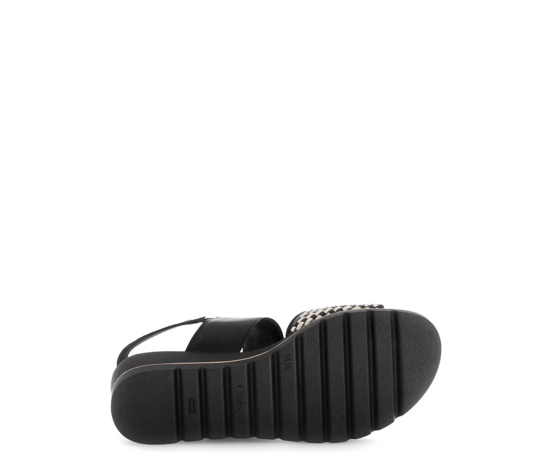 Gabor - Women's Wedge Sandal - black - sandals - shoes
