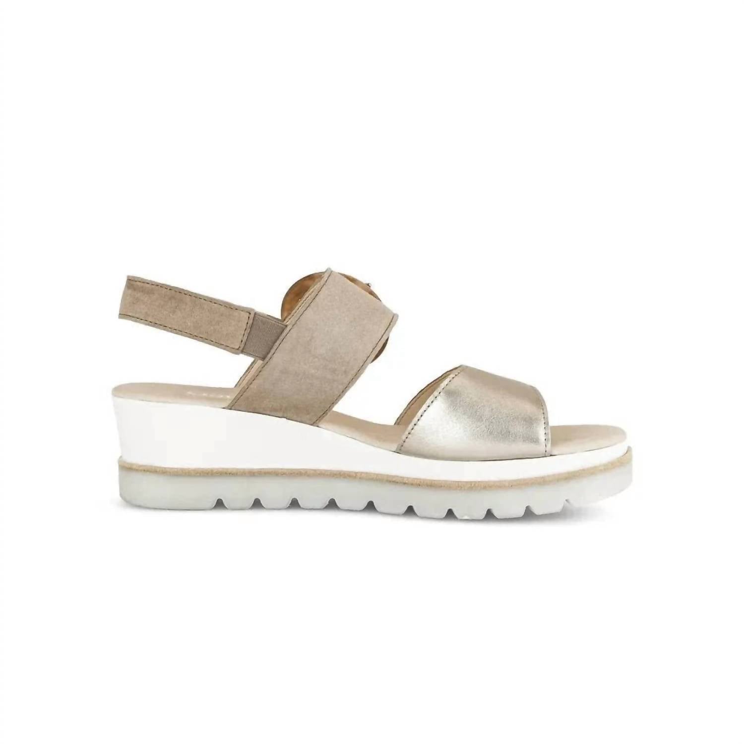 Gabor - Women's Wedge Sandal - gold - sandals - shoes