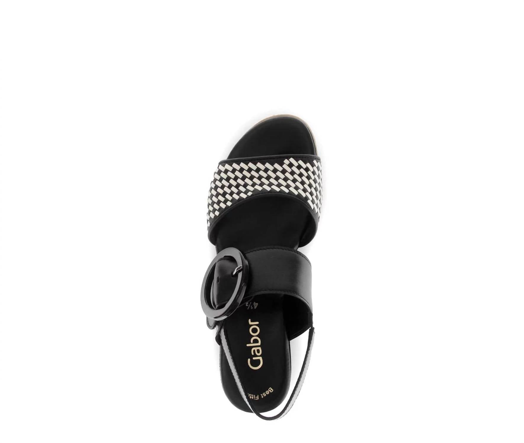 Gabor - Women's Wedge Sandal - black - sandals - shoes