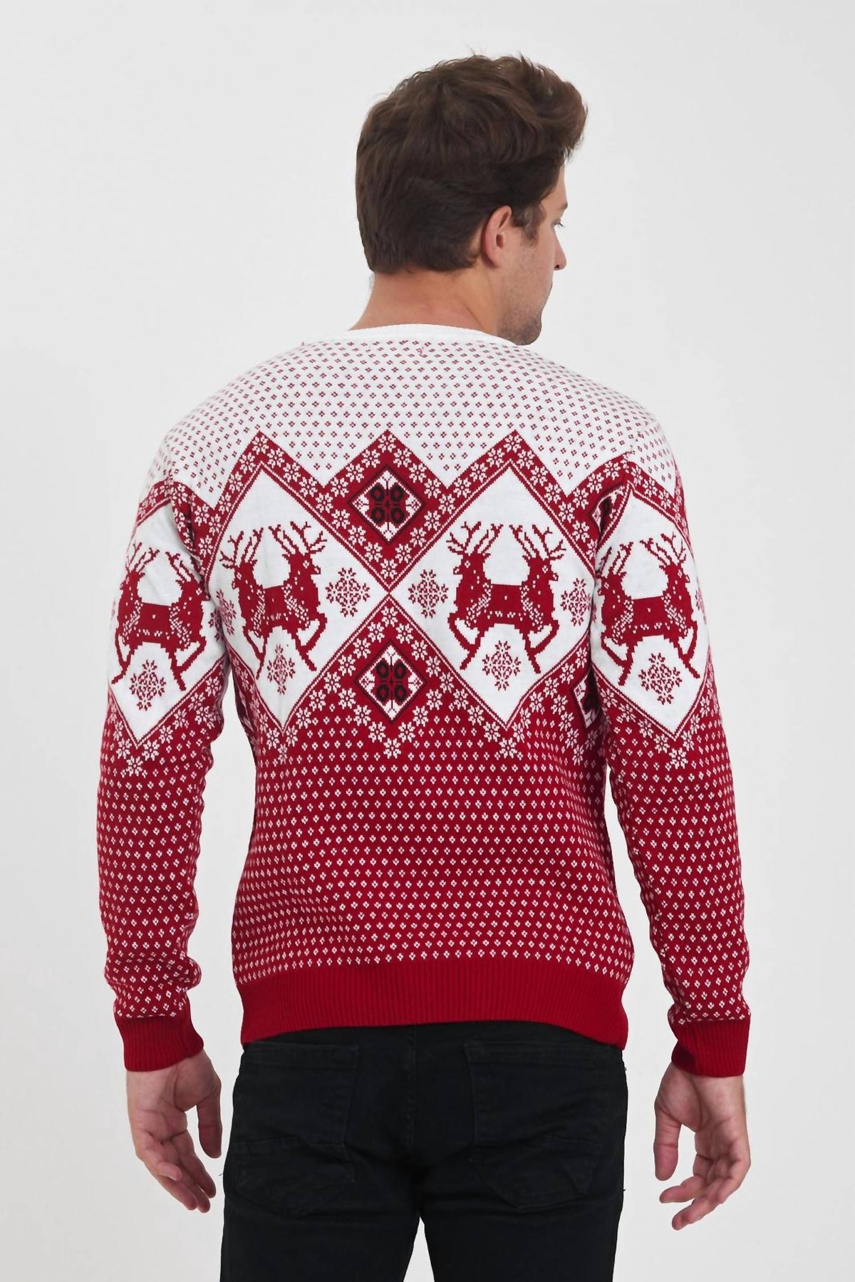 Galani - Men’s Modern Festive Knit Pullover Sweater