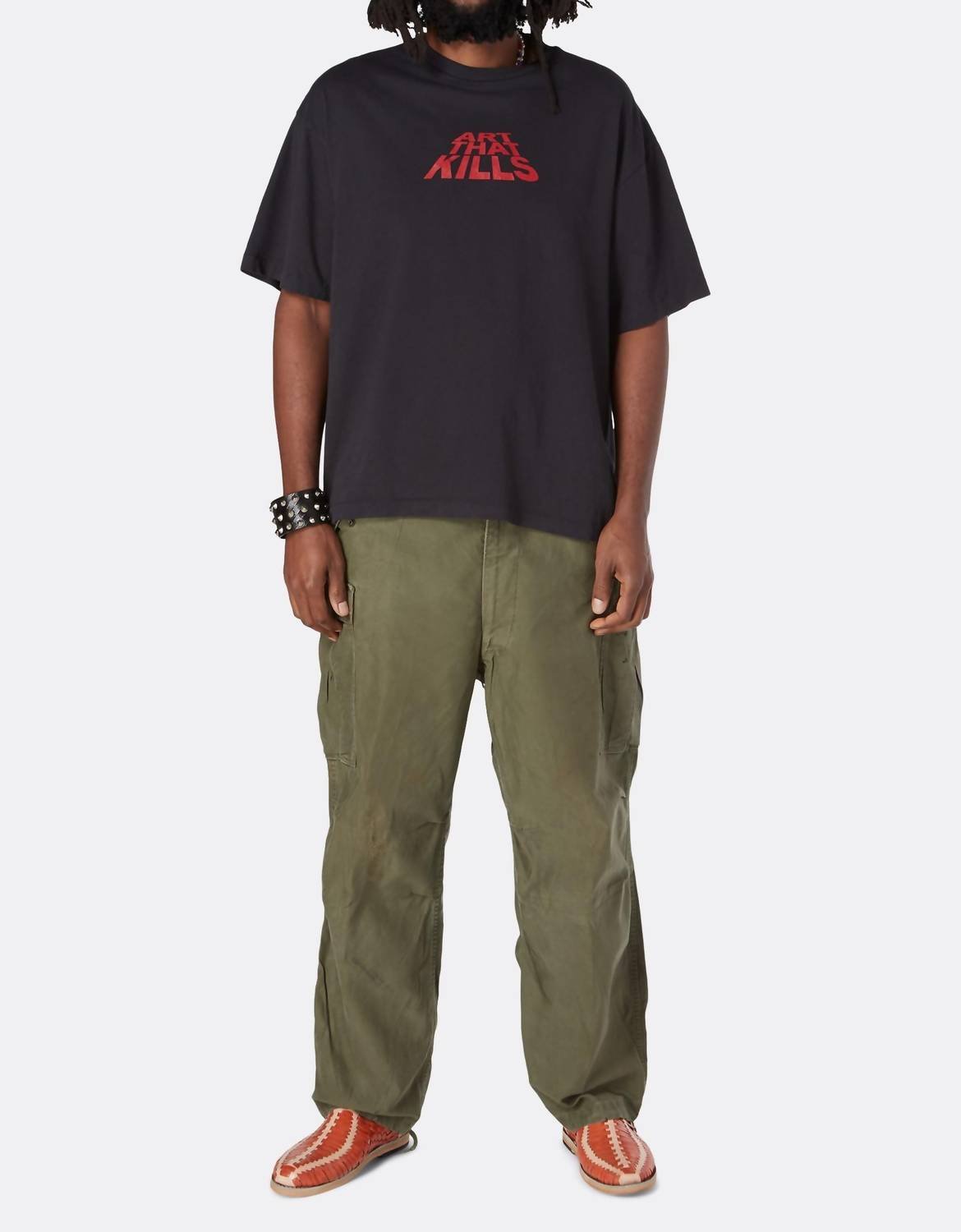 Gallery - Atk Stack Logo Tee - black - clothing - cotton