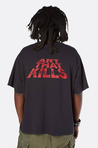 Gallery - Atk Stack Logo Tee - black - clothing - cotton