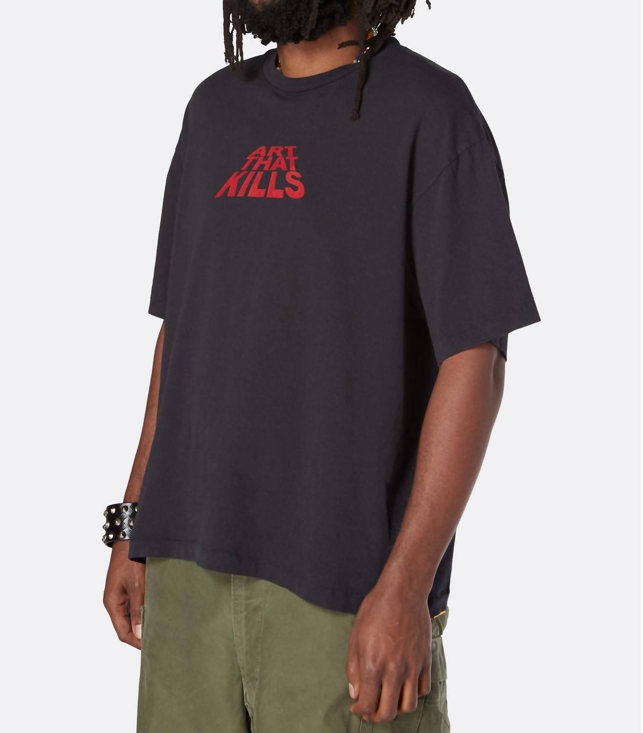 Gallery - Atk Stack Logo Tee - black - clothing - cotton