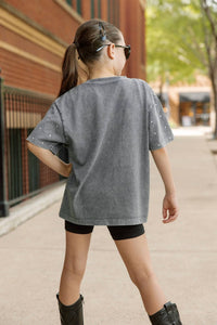 Gameday Couture - Appalachian State Mini Rhinestone Oversized Tee