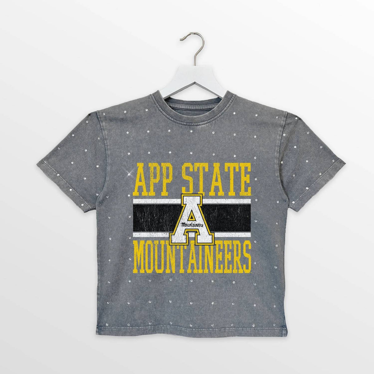 Gameday Couture - Appalachian State Mini Rhinestone Oversized Tee