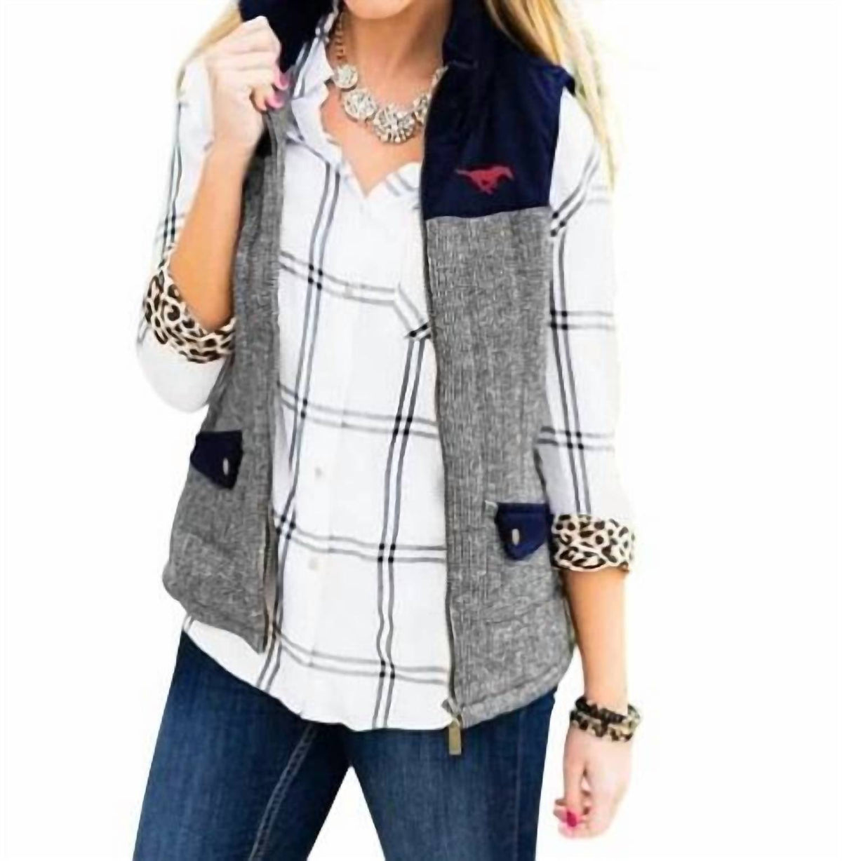 Gameday Couture - SMU Prep For It Vest