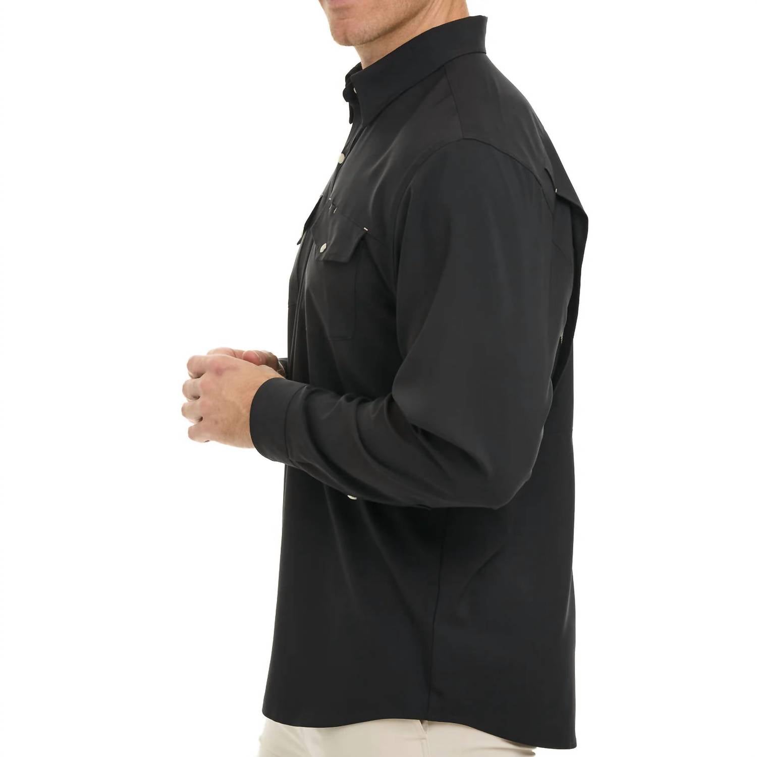 Gameguard - Caviar Stockyard Long Sleeve Shirt - black - casual - button - down - shirts - clothing
