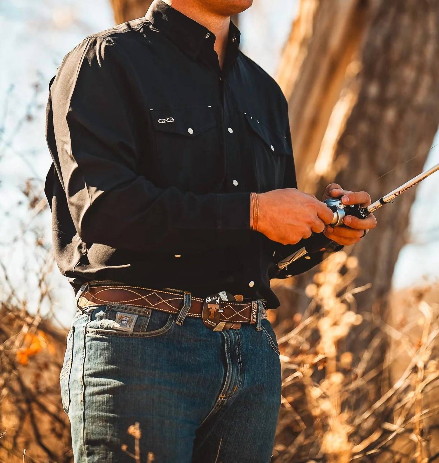 Gameguard - Caviar Stockyard Long Sleeve Shirt - black - casual - button - down - shirts - clothing