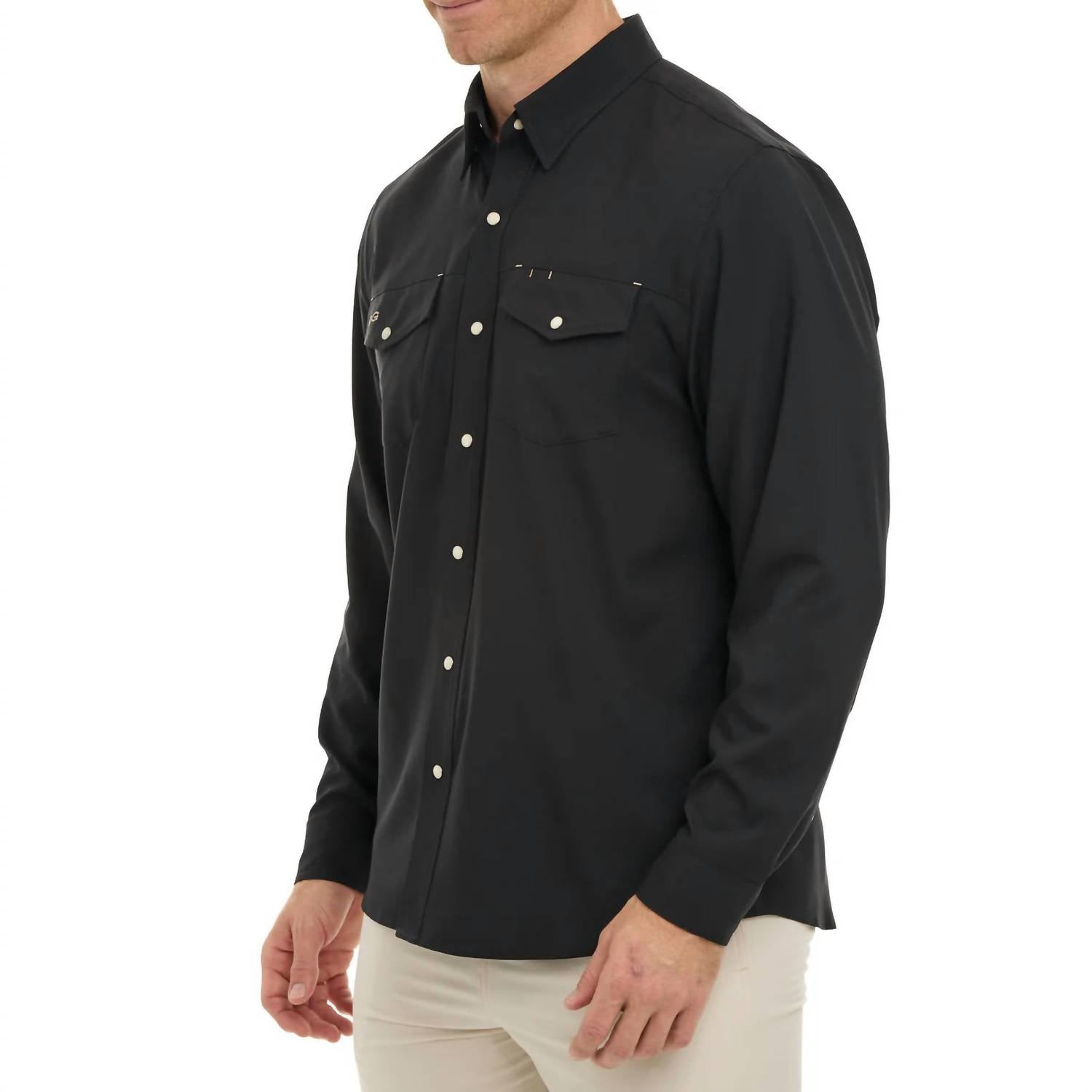 Gameguard - Caviar Stockyard Long Sleeve Shirt - black - casual - button - down - shirts - clothing