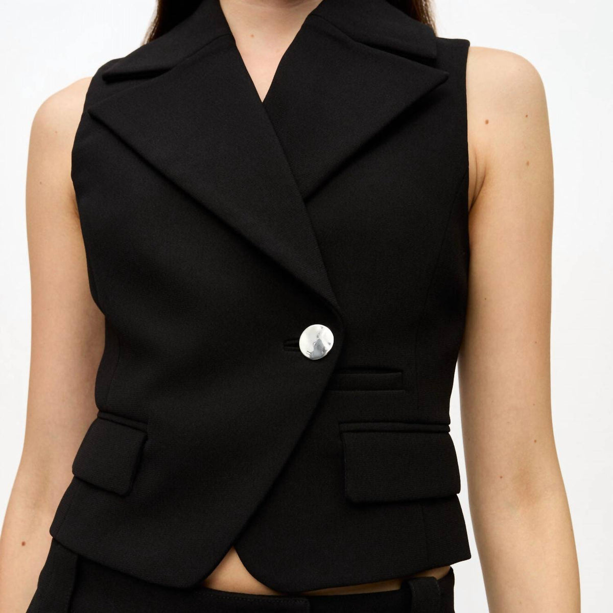 Ganni - Bonded Crepe Vest