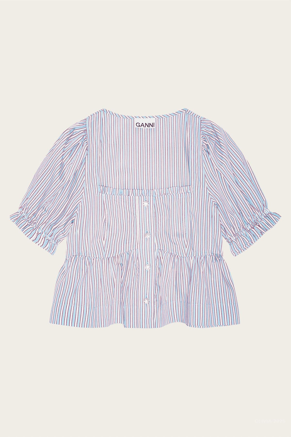 Ganni - Candy Stripe Blouse