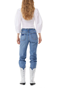 Ganni - Cotton Poplin Smock Blouse