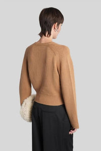 Ganni - Deep V-neck Sweater