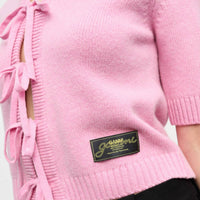 Ganni - Future Wool Mix Cardigan - cardigans - clothing - pink