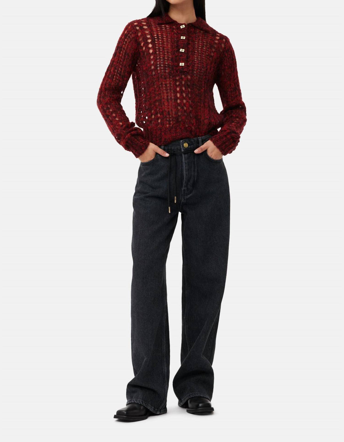 Ganni - Izey Drawstring Jean