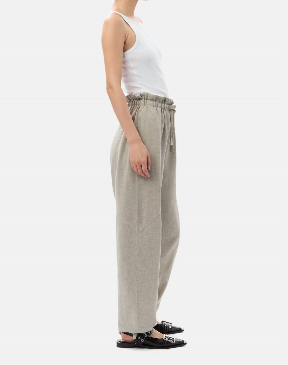 Ganni - Light Melange Suiting Pants