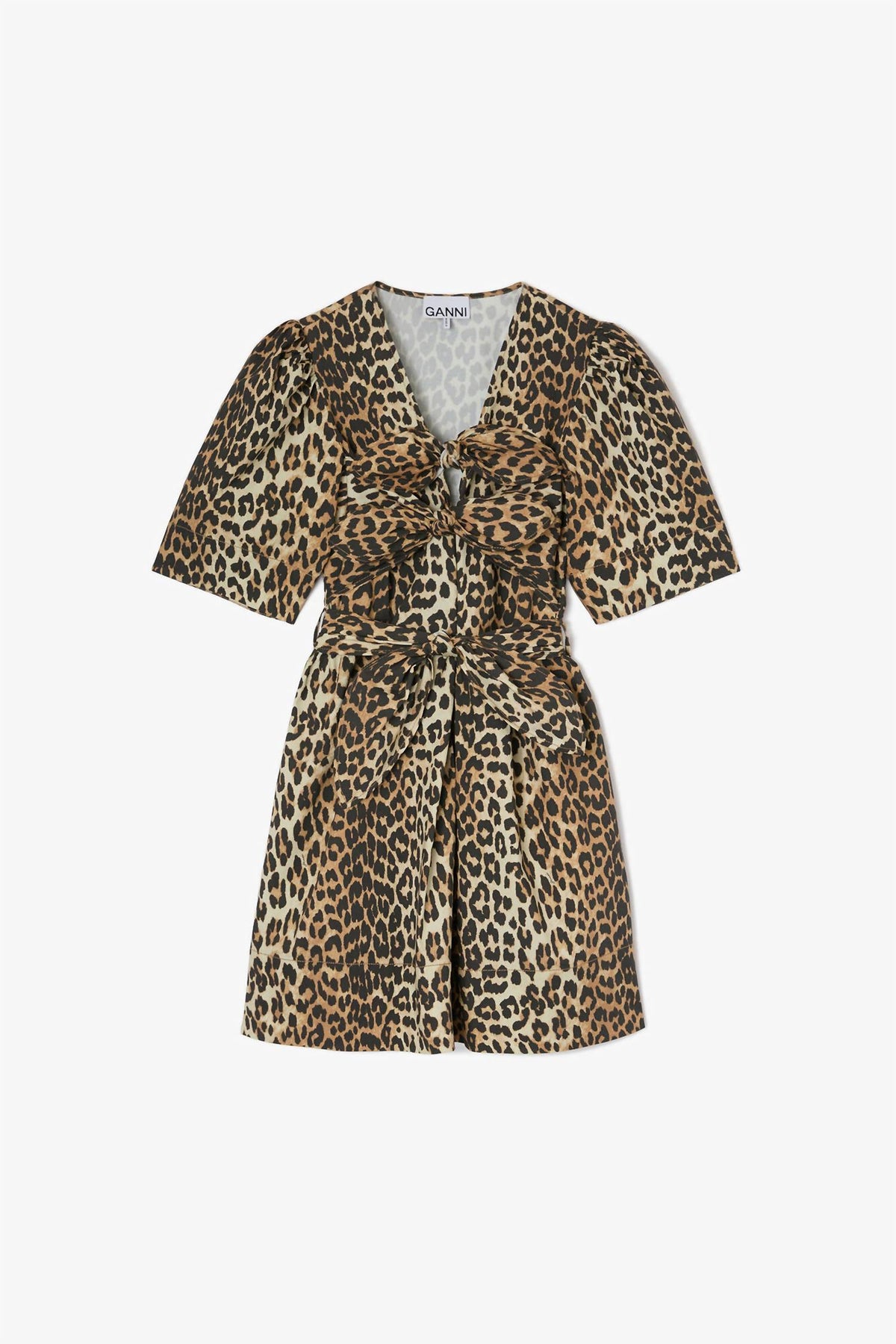 Ganni - Mini Tie Strap Dress