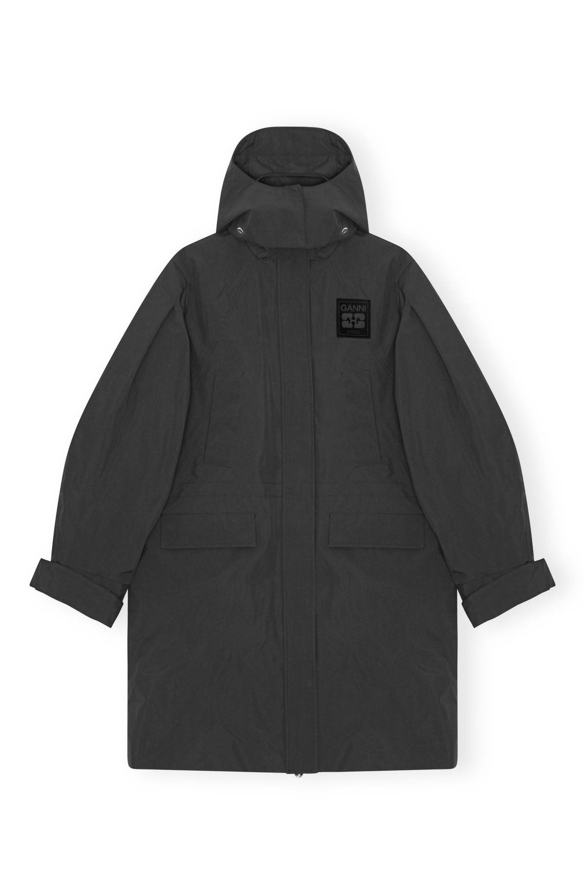 Ganni - Oversized Tri-layer Parka Coat