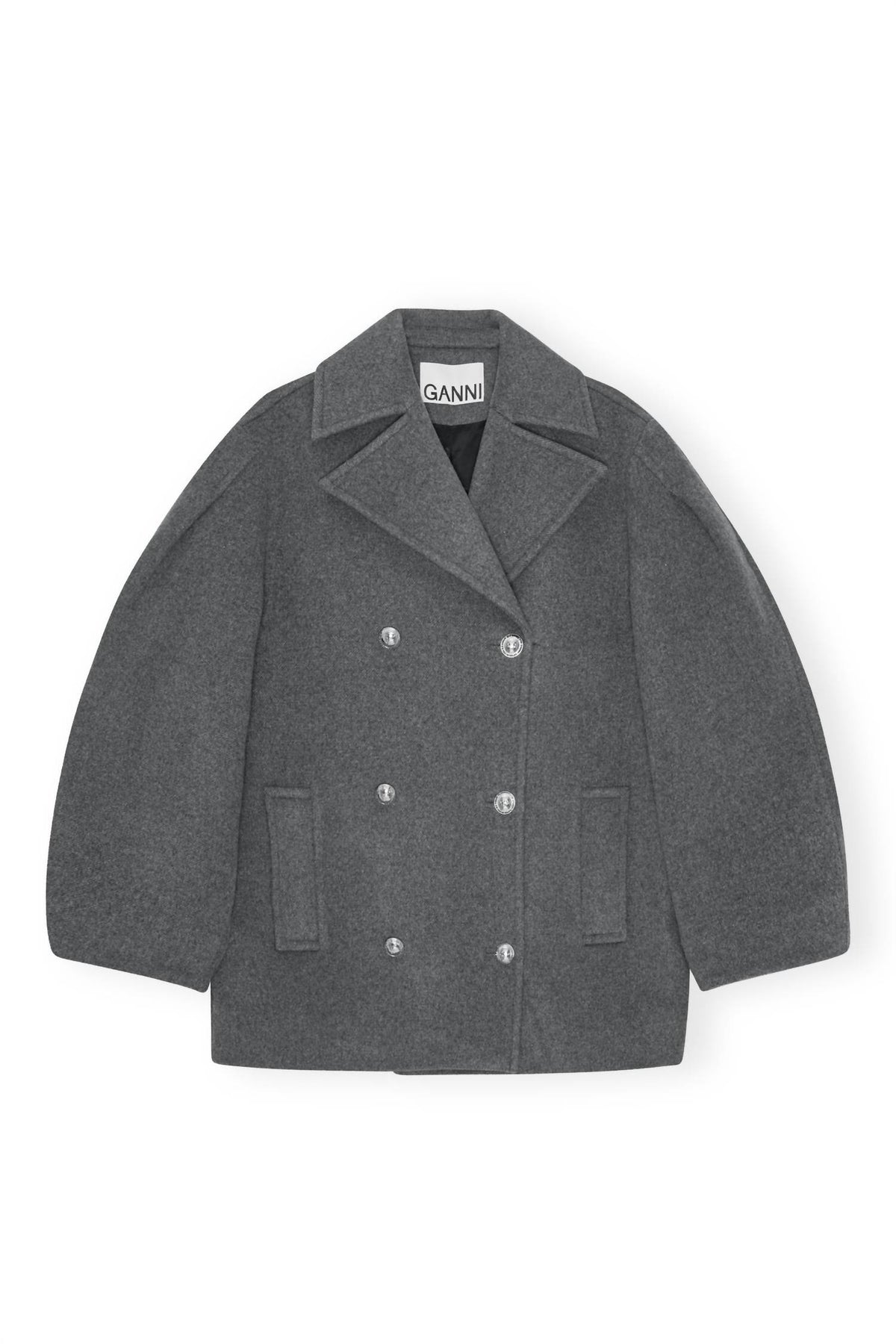 Ganni - Wool Midi Coat