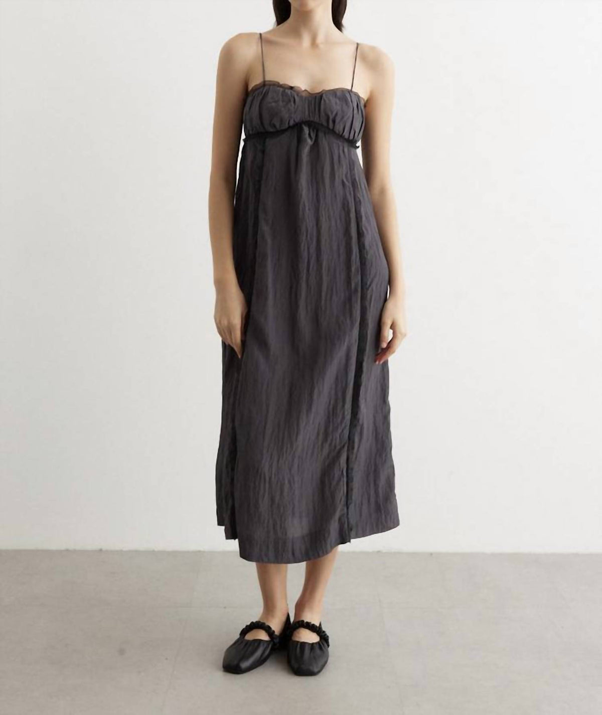 Ganni - Shiny Tech Midi Dress