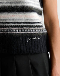 Ganni - Soft Wool Stripe Vest