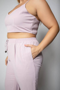 Geegee - 3 Piece Woven Pants Suit - Plus